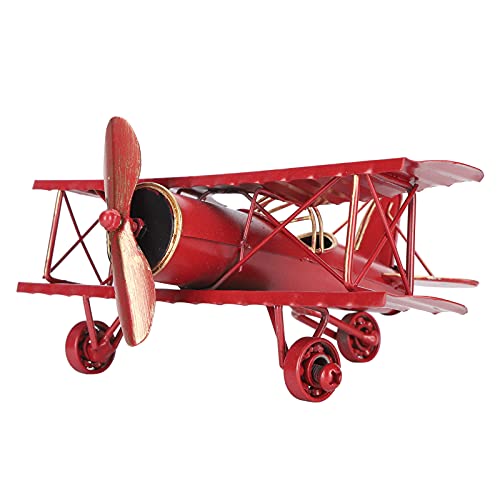 fuik Ornament-Flugzeug, exquisites Retro-Flugzeugmodell mit Stabiler Struktur für Freunde Geschenk für Kinder von fuik
