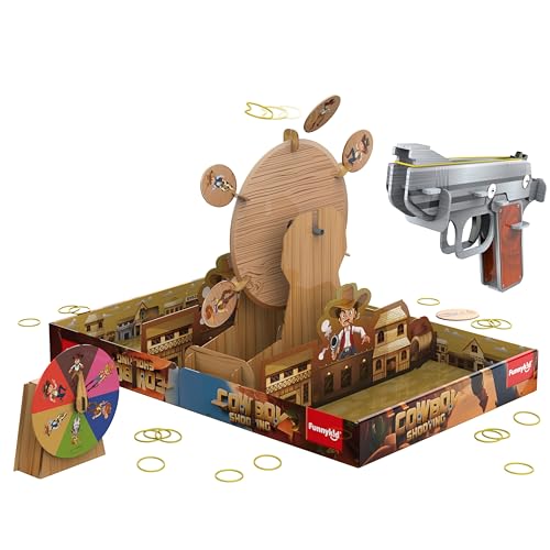 Der Cowboy jagt einen Verbrecher, EIN Schießbrettspiel im Westernstil, Selbstmontage-Typ, geeignet für Kinder, Brettspiel für 2-4 Spieler Der Cowboy jagt einen Verbrecher, EIN Schießbrettspiel im Westernstil, Selbstmontage-Typ, geeignet für Kinder, Brettspiel für 2-4 Spieler von funnykid