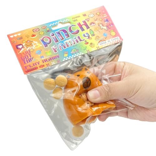 funnysquee Kawaii Water Hog Tabas Squishies RelaxingToy,Super Soft Animal Stress Relief Squeeze Toy,Novelty Fidgets Funny Gift for Kid Adult (Random Accessories) von funnysquee