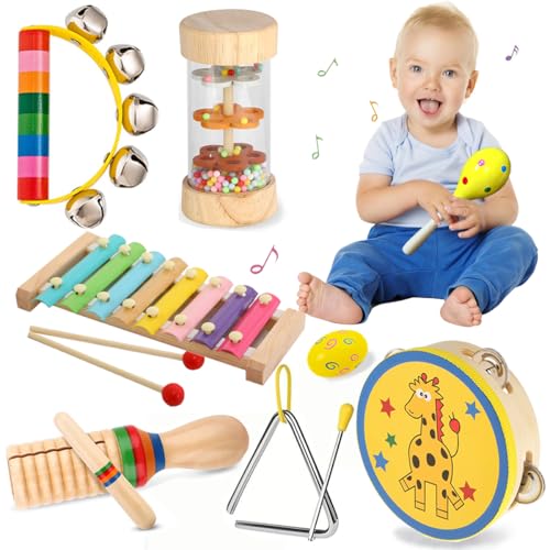 Musikinstrumente für Kleinkinder, Montessori Musikspielzeug für Babys, Instrumente für Jungen und Mädchen ab 1 Jahr, Weihnachts- und Geburtstagsgeschenk für Kinder ab 3 Jahren Musikinstrumente für Kleinkinder, Montessori Musikspielzeug für Babys, Instrumente für Jungen und Mädchen ab 1 Jahr, Weihnachts- und Geburtstagsgeschenk für Kinder ab 3 Jahren von fuzhik
