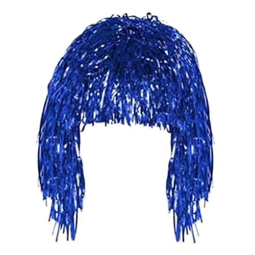 fxwtich Festliche Atmosphäre Perücke Dekoration Erwachsene Metallic Cosplay Supplies Disco Folie Lametta Glänzende Party für Blau fxwtich Festliche Atmosphäre Perücke Dekoration Erwachsene Metallic Cosplay Supplies Disco Folie Lametta Glänzende Party für Blau von fxwtich