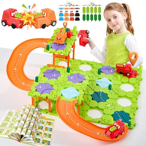 fygurso DIY STEM Brettspiele, Logischer Straßenbauer pädagogisches für Kinder, Montessori-Logikpuzzles, Denkspiele für Kinder im Vorschulalter, Geschenke für Kinders im Alter von 4 bis 12 Jahren von fygurso