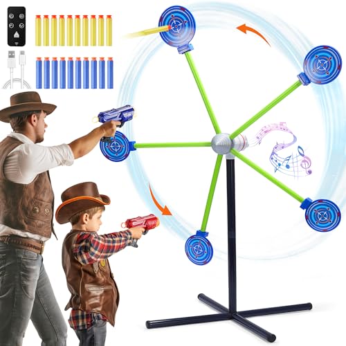 fygurso 2-Spieler-Schießspielzeug, Schaumstoff-Pfeil-Spielzeugpistole mit automatischer Zurücksetzung und rotierendem Ziel, Kinder im Alter von 4, 5, 6, 7, 8, 9, 10+ fygurso 2-Spieler-Schießspielzeug, Schaumstoff-Pfeil-Spielzeugpistole mit automatischer Zurücksetzung und rotierendem Ziel, Kinder im Alter von 4, 5, 6, 7, 8, 9, 10+ von fygurso