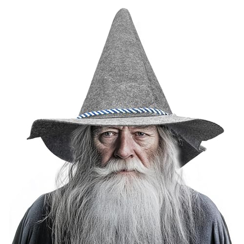 gagift world Zaubererhut, grauer Vogelscheuchen-Hut für Vogelscheuchenkostüm, lustiger Hexenhut für Erwachsene, Cosplay-Zubehör für Halloween, Kostüm, Party, Weihnachten, Maskerade, Karneval gagift world Zaubererhut, grauer Vogelscheuchen-Hut für Vogelscheuchenkostüm, lustiger Hexenhut für Erwachsene, Cosplay-Zubehör für Halloween, Kostüm, Party, Weihnachten, Maskerade, Karneval von gagift world