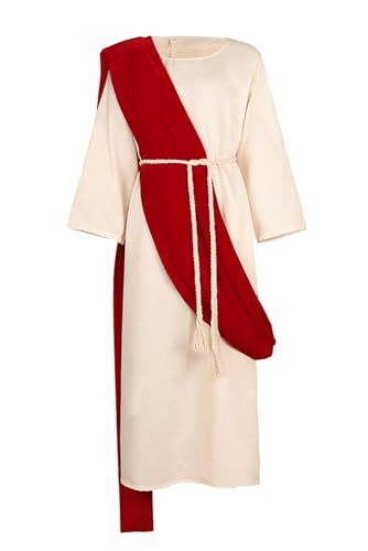 galeeup Griechisches Toga-Kostüm für Herren, Jesus, Robe, antikes römisches Cosplay-Outfit von galeeup