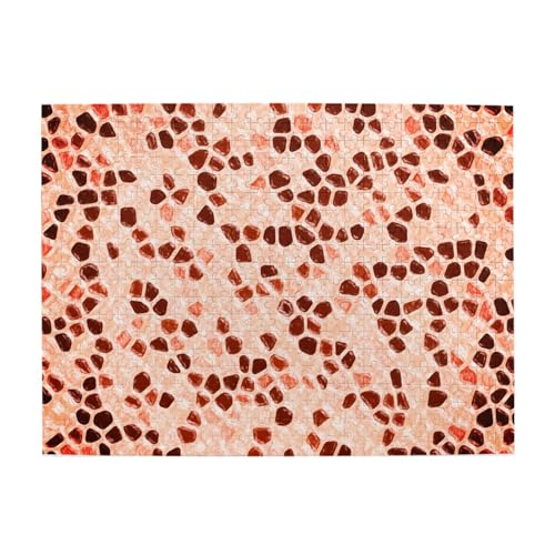 Braun, Beige, Rosa, Koralle, Orange, 500 Teile Puzzle für Erwachsene – Holzpuzzle für Erwachsene und ältere Menschen Braun, Beige, Rosa, Koralle, Orange, 500 Teile Puzzle für Erwachsene – Holzpuzzle für Erwachsene und ältere Menschen von gawuoab