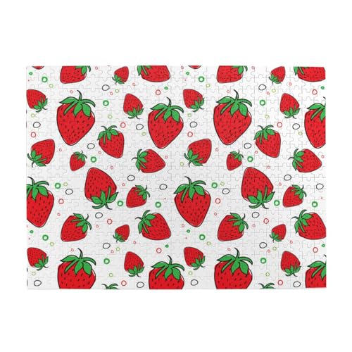 Erdbeere, 500-teiliges Puzzle für Erwachsene – Holzpuzzle für Erwachsene und ältere Menschen Erdbeere, 500-teiliges Puzzle für Erwachsene – Holzpuzzle für Erwachsene und ältere Menschen von gawuoab