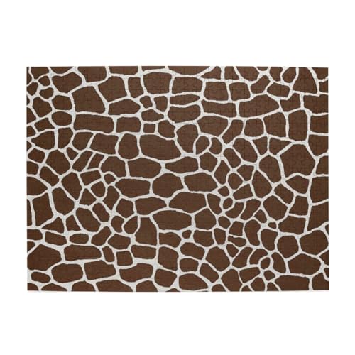 Giraffen-Tierdruck, 500-teiliges Puzzle für Erwachsene – Holzpuzzle für Erwachsene und ältere Menschen Giraffen-Tierdruck, 500-teiliges Puzzle für Erwachsene – Holzpuzzle für Erwachsene und ältere Menschen von gawuoab