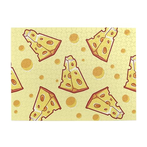 Käse-Lebensmittel, 500-teiliges Puzzle für Erwachsene – Holzpuzzle für Erwachsene und ältere Menschen Käse-Lebensmittel, 500-teiliges Puzzle für Erwachsene – Holzpuzzle für Erwachsene und ältere Menschen von gawuoab