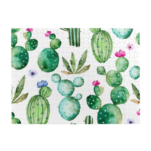 Kaktus, oh Kaktus, 500-teiliges Puzzle für Erwachsene – Holzpuzzle für Erwachsene und ältere Menschen Kaktus, oh Kaktus, 500-teiliges Puzzle für Erwachsene – Holzpuzzle für Erwachsene und ältere Menschen von gawuoab