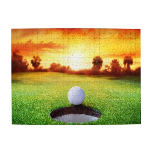 Sport Golfball Sonnenuntergang Baum, 500 Teile Puzzle für Erwachsene – Holzpuzzle für Erwachsene und ältere Menschen Sport Golfball Sonnenuntergang Baum, 500 Teile Puzzle für Erwachsene – Holzpuzzle für Erwachsene und ältere Menschen von gawuoab