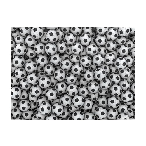 Stapel von Fußbällen drucken, 500 Teile Puzzle für Erwachsene – Holzpuzzle für Erwachsene und ältere Menschen Stapel von Fußbällen drucken, 500 Teile Puzzle für Erwachsene – Holzpuzzle für Erwachsene und ältere Menschen von gawuoab