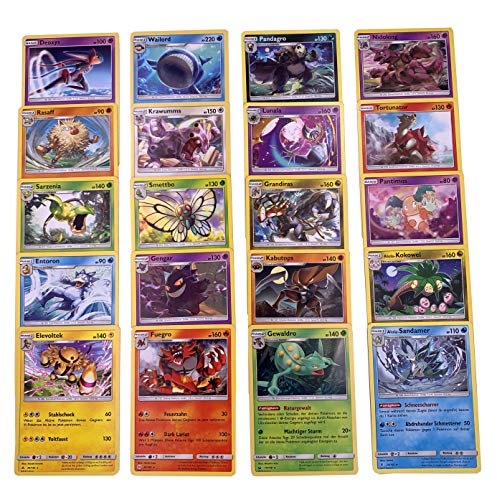 Originale Pokemon Karten - 20 Verschiedene seltene Pokemon Rare Karten - Deutsch von geco
