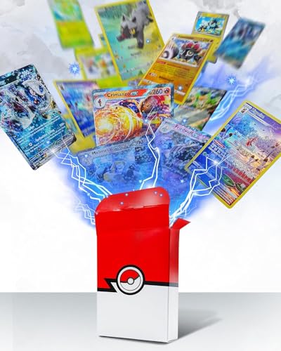 Pokemon Karten Deutsch - 50 Originale Pokemon Karten mit Holo und Seltenen Karten - Individuelles Kartenset kompatibel mit Pokemon Karten von geco