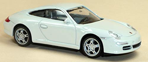 Modellauto kompatibel mit Porsche 911 Carrera S Coupé ca. 1:43 / ca. 9-10 cm weiß von generisch