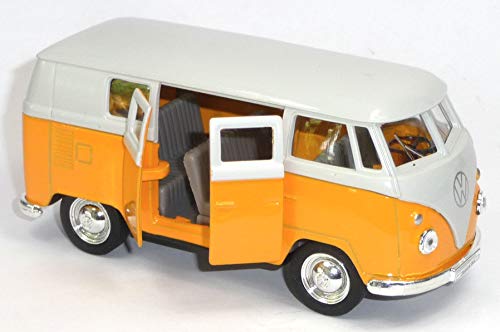 Modellauto kompatibel mit VW-Bus T1 Bulli ca. 1:37 in gelb/weiß (Officially Licensed) von generisch