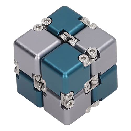 Cube Sensory Fidget Toy, EDC Zappelspiel Stress- und Angstabbau Cool Hand Mini Kill Time Cube Toys Cube Flipping Hand Cube Desk Cube Gadget Geschenke für ADHS-Erwachsene (Blau von gernie