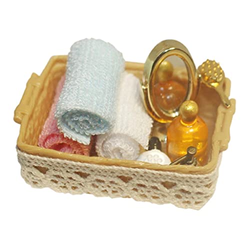 1/12 Puppenhaus Badezimmer Keramikmöbel Set mit Schrank und Spüle, Miniatur Badmöbel für Puppenstube und Modellhaus- Puppenhaus Eimer 1/12 Puppenhaus Badezimmer Keramikmöbel Set mit Schrank und Spüle, Miniatur Badmöbel für Puppenstube und Modellhaus- Puppenhaus Eimer von getuse