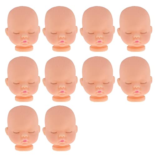 1/6 Maßstab weiblicher Puppenkopf mit Kugelgelenk, Make-up-Tools, unlackiertes Gesicht für DIY-Anpassung, OB11-Puppenteile, Stil E von getuse