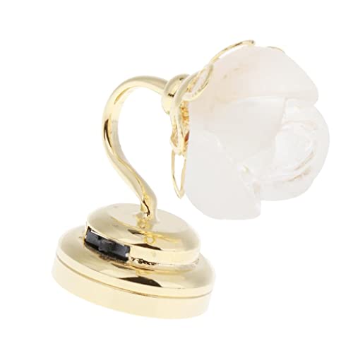 1:12 Puppenhaus Rose Wandleuchte Schreibtischlampe Kit Metall LED Beleuchtung Miniatur Deko Wohnkultur 1:12 Puppenhaus Rose Wandleuchte Schreibtischlampe Kit Metall LED Beleuchtung Miniatur Deko Wohnkultur von getuse