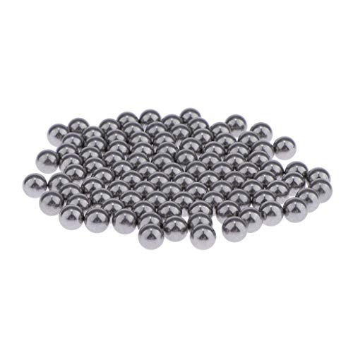 100er Pack 5mm Runde Edelstahl Mini Paint Mixing Balls für Modellbau und Nagellack von getuse