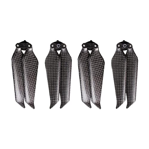 2 Paar 8743F Kohlefaser-Propeller für DJI Mavic 2 Pro & Zoom, Schnellspanner, geräuscharm, faltbare Drohnenrequisiten, schwarze Ersatzklingen CW CCW von getuse