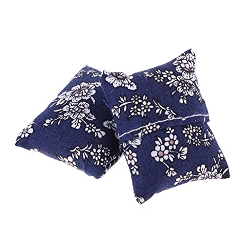 2 Stück Miniatur Kissen Kopfkissen für 1:12 Puppenhaus Sofa Bett Zubehör Dunkelblau Dekoration 2 Stück Miniatur Kissen Kopfkissen für 1:12 Puppenhaus Sofa Bett Zubehör Dunkelblau Dekoration von getuse