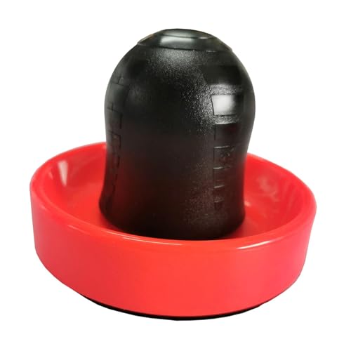 Airhockey-Schieber mit Unterseite für Kinder und Erwachsene, Ersatz-Schieberpaddel für die meisten Standard-Air-Hockey-Tische, 13 x 7 cm, Rot von getuse