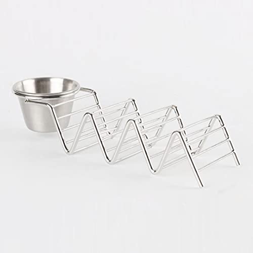 Edelstahl Taco-Halter Server Wellenform Rack Platte für Pfannkuchen Küche Kochen Werkzeug Edelstahl Taco-Halter Server Wellenform Rack Platte für Pfannkuchen Küche Kochen Werkzeug von getuse