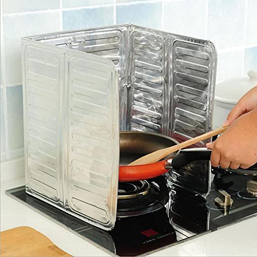 Gasherdblech, Aluminiumfolie, Isolierplatte für Küche, Ölspritzschutz und Hitzebeständigkeit, faltbares Design, 84 x 32 cm Gasherdblech, Aluminiumfolie, Isolierplatte für Küche, Ölspritzschutz und Hitzebeständigkeit, faltbares Design, 84 x 32 cm von getuse