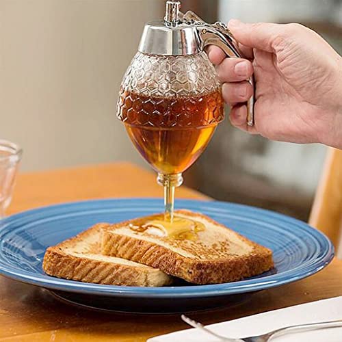 Honig-Sirup-Spenderglas mit Acrylständer, 200 ml Fassungsvermögen, einfach zu bedienen und zu reinigen, für die Küche zu Hause von getuse