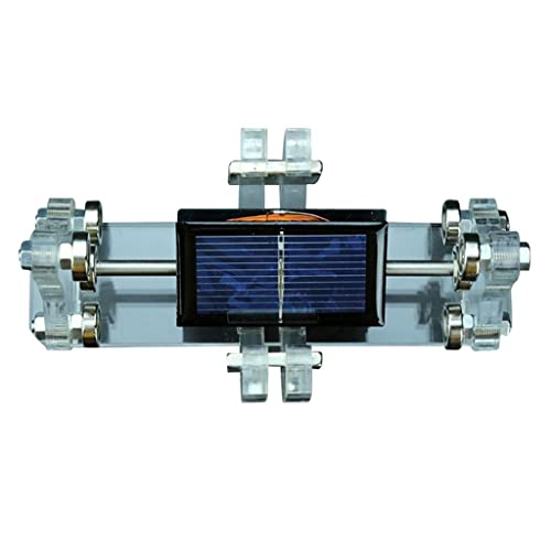 Horizontaler Magnetschwebe-Solarmotor, mehrfarbig, 2000 U/min, wissenschaftliches Modell, solarbetriebenes Schwebedisplay für Zuhause/Büro (155 x 70 x 70 mm) von getuse