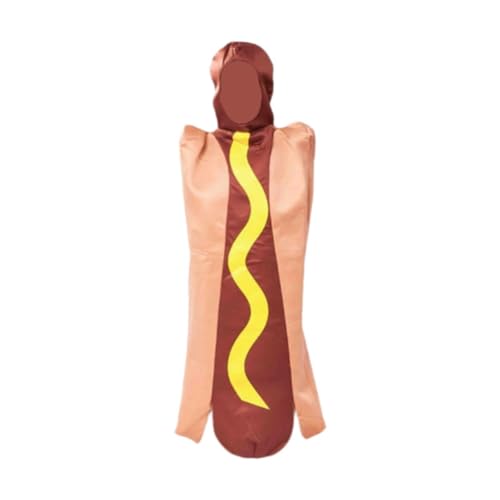 Hot Dog Kostüm für Erwachsene Lustiges Karneval Cosplay Outfit für Halloween Party Hot Dog Kostüm für Erwachsene Lustiges Karneval Cosplay Outfit für Halloween Party von getuse