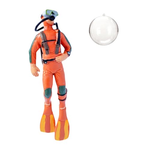 Miniatur-Taucherfigur mit Zubehör für Aquarium, niedliche Cartoon-Dekoration 1,18 x 1,18 x 1,38 Zoll- Orange3.5x3.2x12.2cm Miniatur-Taucherfigur mit Zubehör für Aquarium, niedliche Cartoon-Dekoration 1,18 x 1,18 x 1,38 Zoll- Orange3.5x3.2x12.2cm von getuse