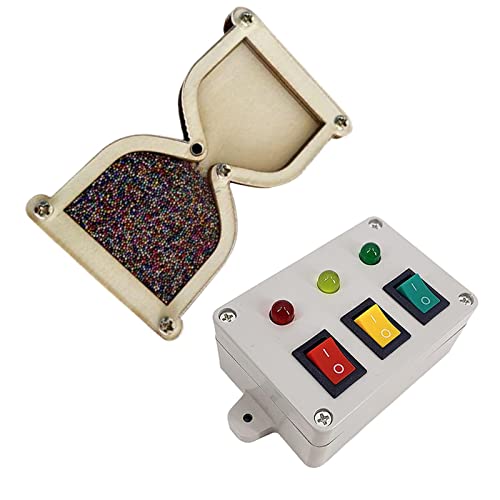 Montessori Steckdose mit Stecker Metall Lernspielzeug Feinmotorik Entwicklungsspielzeug Indoor Aktivität 1.38 Zoll- Ampel+Sanduhr von getuse