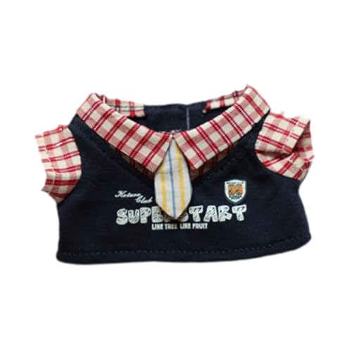 Puppen-T-Shirt, handgefertigt, Miniatur-Kleidung, Kleidungszubehör für 17 cm große Puppen, Neujahrsgeschenke Puppen-T-Shirt, handgefertigt, Miniatur-Kleidung, Kleidungszubehör für 17 cm große Puppen, Neujahrsgeschenke von getuse