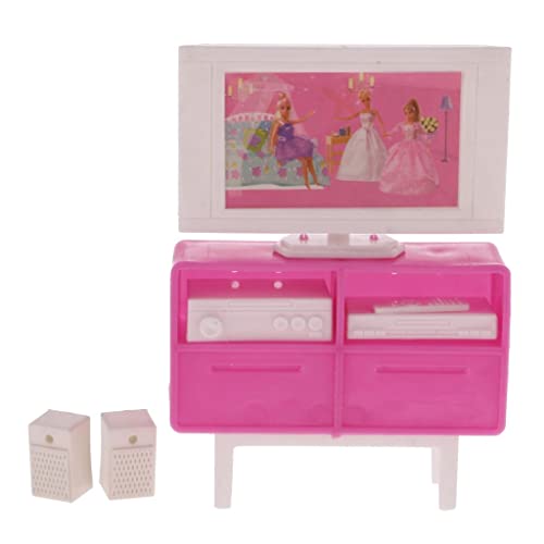 Puppenhaus TV DVD Verstärker Set - Puppenhaus Möbel Zubehör für Kinder ab 3 Jahren, 3-teilige Miniaturelektronik Puppenhaus TV DVD Verstärker Set - Puppenhaus Möbel Zubehör für Kinder ab 3 Jahren, 3-teilige Miniaturelektronik von getuse
