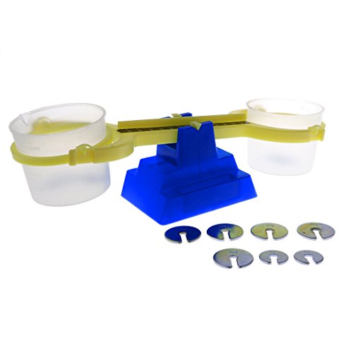 Schwebebalkenwaage für Kinder, Früherziehung, Mathematik, Lernwerkzeug mit 200 ml Tabletts, 30 x 10 cm von getuse