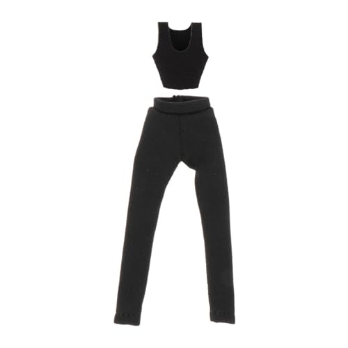 Set mit Weste und Hose im Maßstab 1:12, handgefertigt, für 15,2 cm große Actionfigur, schwarze Weste Set mit Weste und Hose im Maßstab 1:12, handgefertigt, für 15,2 cm große Actionfigur, schwarze Weste von getuse