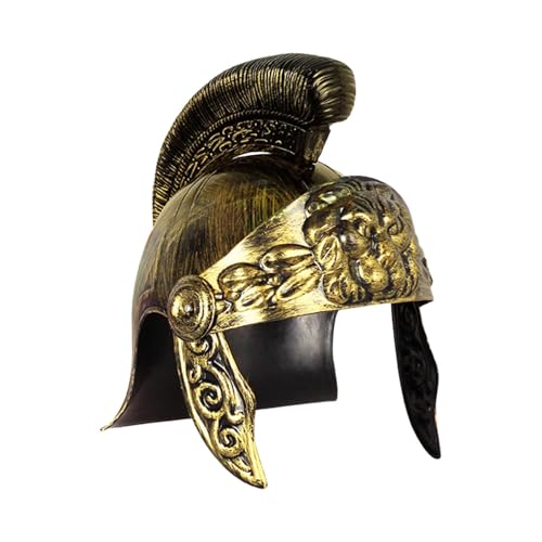 Sparta Helm Hut Vintage Römer Ritter Rüstung Gold Kostüm Zubehör für Cosplay Party Performance Home Decor von getuse