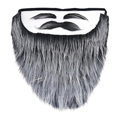 Weihnachtsmann-Bart gefälschter Schnurrbart für Maskerade Bühnenaufführung 1 Set Fake Augenbrauen Bart von getuse