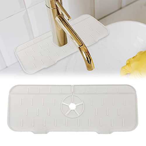 Wiederverwendbare Silikon-Wasserhahn-Wasserschutzmatte für Waschbecken, Tropfschutz in Küche, Bad und Wohnmobil von getuse