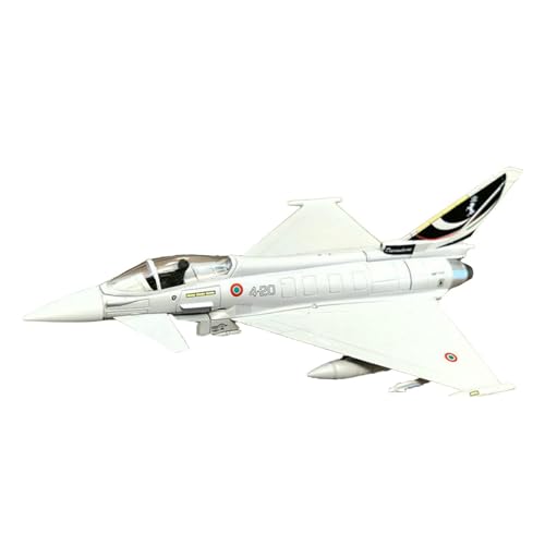 getuse 1/100 EF2000 Kampfjet-Replik-Kollektion, Druckgussflugzeugmodell aus Legierung, 16x11 cm, Desktop-Dekoration für Wohnzimmer, Büro von getuse