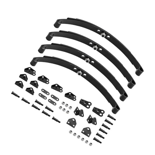 getuse 1/14 Simulationsfedern, RC-Autoteil, professioneller Ersatz, schwarz, Hochleistungs-Metallzubehör für Traktor-LKW-Modelle, vordere hintere Halterung getuse 1/14 Simulationsfedern, RC-Autoteil, professioneller Ersatz, schwarz, Hochleistungs-Metallzubehör für Traktor-LKW-Modelle, vordere hintere Halterung von getuse