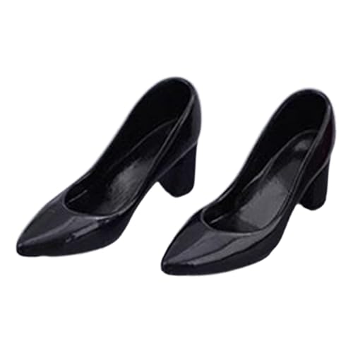 getuse 1/6 BJD Puppenschuhe, hochhackig, modisch, für 30,5 cm große Figuren, realistische Mini-Absätze, Schwarz getuse 1/6 BJD Puppenschuhe, hochhackig, modisch, für 30,5 cm große Figuren, realistische Mini-Absätze, Schwarz von getuse