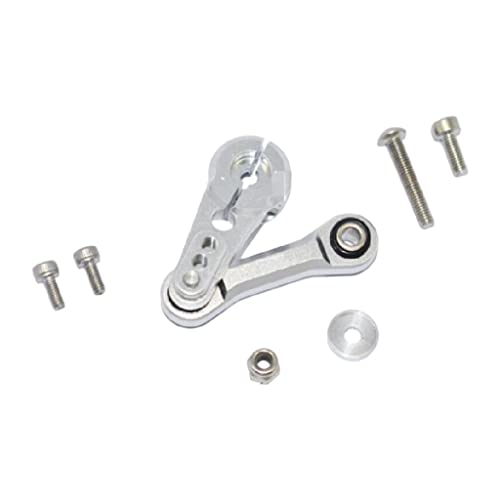 getuse 1/8 CNC Aluminium Servo Arm Horn - 25T Precision Fit für 6S RC Modelle (Silber, 4,5 cm) von getuse