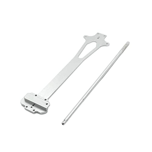 getuse 124018 1/12 RC Car Metall Second Floor Board & Central Drive Shaft - CNC-gefrästes Chassis Upgrade für Crawler (Silber) von getuse