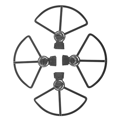 getuse 2-in-1 Propellerschutz & Fahrwerksabdeckung für Spark - Crash-resistenter ABS-Schutz, Schwarz (12-teilig) von getuse