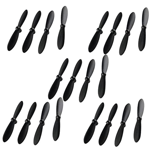 getuse 20er-Pack schwarze Propeller für CX-10 Mini Drohne - Crash-resistente Ersatzblätter mit vorausbalanciertem Design getuse 20er-Pack schwarze Propeller für CX-10 Mini Drohne - Crash-resistente Ersatzblätter mit vorausbalanciertem Design von getuse