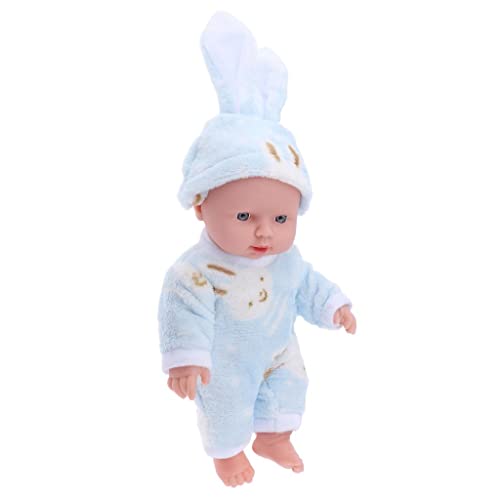 getuse 30cm Weichkörper Babypuppe mit Elefanten Kleidung Spielzeug, Bewegliche Gliedmaßen, Realistisches Design für Kinder von getuse